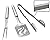 BBQ Grill Tools Set - Heavy Duty 20% Thicker Stainless Steel - Professional Grade Barbecue Accessories