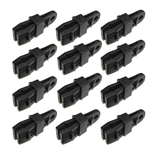 image for Dunhil 12 Pack Heavy Duty Tarp Clips Camping Clamp Clips Tent Tighten 