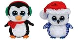 Ty Icicles & North Christmas Beanie Boos Set of 2 Plush Toys
