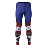 Men's Compression Pants Tights Superman Ironman workout Shirts