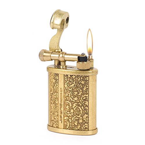 UPC 761710554107, Carved Arabesques Antique Style Lift Arm Oil Petrol Lighter