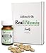 Real Vitamin Organic Vegan Multivitamins for Men & Women :: 100% Natural Ingredients, Gluten Free & Non GMO :: 30 Tablets, Easy to Swallow, Safe Recommended Daily Dosages, Amber Bottle for Freshness