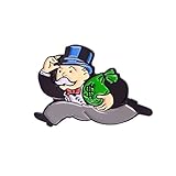 Rich Uncle Pennybags Monopoly Man Enamel Hat Pin Lapel