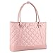 Gonex Women Laptop Tote Bag, 15.6 Inch Lightweight Tablet Handbag Shoulder Bag Briefcase for Business Work Travel Rose Gold