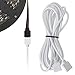 SUPERNIGHT 4 Pin RGB LED Strip Lights Extension Cable 5m 16.4ft for SMD 5050 and 3528 LEDs Strip to Strip or Strip to Controller