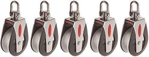 RONSTAN RF51100 Series 50 AP Block Universal Head Single Pulley, 3310 Lbs Load Capacity, 2" Sheave (5-(Pack))