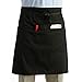 PIXNOR Universal Unisex Women Men Kitchen Cooking Waist Apron Short Apron Waiter Apron with Double Pockets