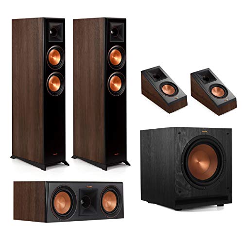 Klipsch RP-5000F 5.1 Home Theater System – Walnut