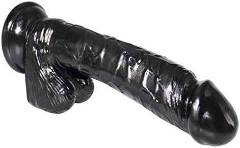 Cyccyccyc 9.4 Inch Realistic Black Dillo Women Men and Couples Massage Wand