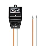Sonkir Soil pH Meter, MS04 3-in-1 Soil Moisture/Light/pH Tester for Plant Care, Garden, Lawn, Farm, Indoor & Outdoor Use, Promote Plants Healthy Growth (Black)