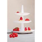 Frutero de 3 pisos Desmontable Blanco - Decoración centro mesa 9 Frutero de 3 pisos Desmontable Blanco - Decoración centro mesa