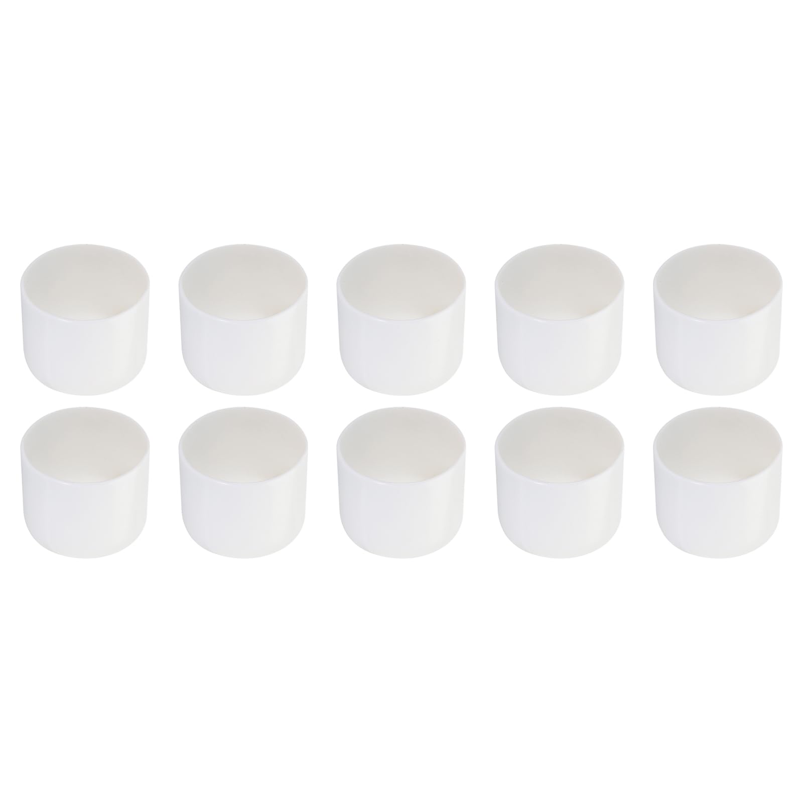 Rebower 10 Pack Screw Thread Protector Cover Rubber End Caps, [for Screw, Bolt, Rod End Cap] - 2 inch(50mm) inner dia/White