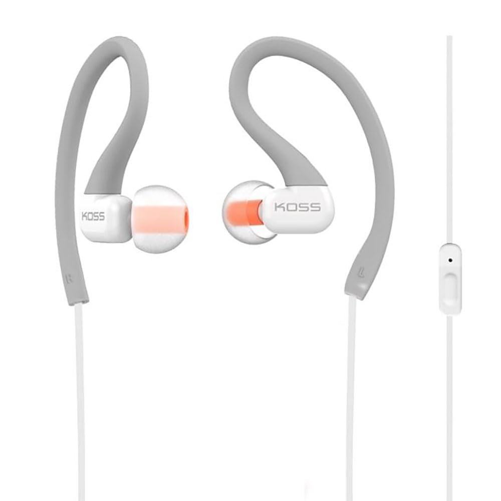 Koss KSC32i GRY Sport Clip Headphones, Grey
