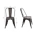 Poly and Bark Trattoria Kitchen and Dining Metal Side Chair in Bronze (Set of 2)