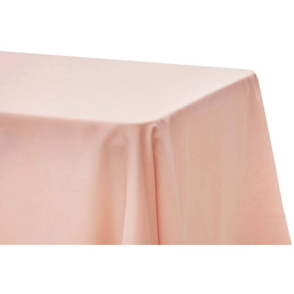 Lamour Satin Table Cloth | 1 Piece | Blush/Rose Gold | Rectangular Oblong - 2 m x 4 m