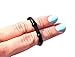 Shibari Triton Enhancement Pleasu-Rings Black with Knubbs