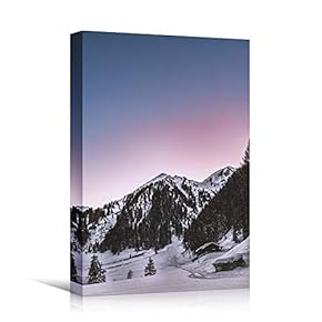 signwin Canvas Wall Art Mountain View Sunset Coastal...