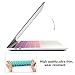 Dongke Ultra Thin Gradient Color Silicone Keyboard Protector Cover Skin for New Version MacBook Pro 13 (A1706) & MacBook Pro 15 (A1707) with Muti-Touch Bar (2017 & 2016 Release) (Gradient Pink)
