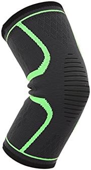 CRITY 2X Knee Sleeve Compression Brace Support for Sport Joint Pain Arthritis Relief (Green)