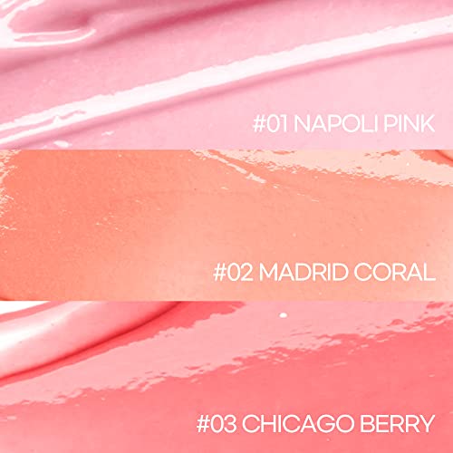MERBLISS City Holic Lip Glow (03 Chicago Berry) Daily Tinted Lip Balm