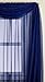 Editex Home Textiles Monique Sheer Window Scarf, 58 by 216-Inch, Navy