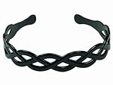 Black Plastic Weave Alice Band IN7715