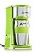 AdirChef Single Serve Mini Travel Coffee Maker & 15 oz. Travel Mug Coffee Tumbler & Reusable Filter For Home, Office, Camping, Portable Small and Compact (Sour Green)