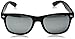zeroUV ZV-8025 Retro Matte Black Horned Rim Flash Colored Lens Sunglasses