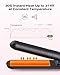 KIPOZI 9/10 Inch Small Flat Iron for Short Hair, Mini Hair Straightener, Lightweight & Portable Mini Flat Iron, Dual Voltage Travel Flat Iron (Black)
