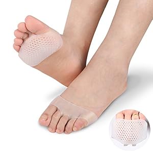 Image of SOFIT Gel Metatarsal Pads Breathable, Ball of Foot Cushions, Soft Gel Sleeves, Forefoot Pads, Foot Pain Relief Prevent Calluses, Blisters and Neuroma for Men and Women(1 Pair)