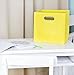 Modern Littles Sweets Folding Storage Bin, Solid Yellow
