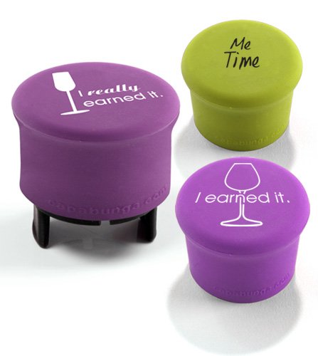 Click Here to See More Images CapaBunga 2-Pack Wine Sealer and CapaBubbles Champagne Sealer