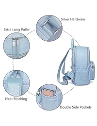 Mini mochila bolso Vaschy de piel sintética pequeña mochila para mujer