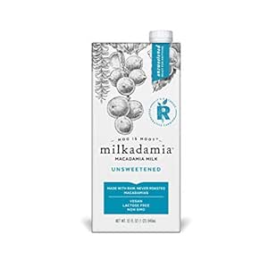 milkadamia Macadamia Milk, Unsweetened - 32 Oz, 6 Count