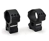 Visionking Rifle Scope Rings 35mm for High Profile AR-ArmourTac Rifle Scope Mount Rings for Picatinny Rail Black