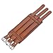 EVER FAITH 3 Layer Wide Belt Genuine Leather Men Daily Wristband Brown Bracelet Unisex Couple