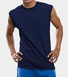 Fruit of the Loom Men's Sleeveless Tee - Navy - 3XL