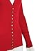 Luna Flower Women's Classic Snap Button Front Tunic V-Neck Slim Fit Cardigans