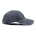 Vankerful Unisex Vintage Washed Dyed Dad Hat Plain Cotton Twill Low Profile Adjustable Solid Colour Baseball Cap Strapback (Washed Black)