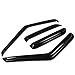Auto Dynasty 4 Pieces Tape-On Window Visors Deflector Rain Guard Compatible with 1995-2005 Chevy Blazer GMC Jimmy Oldsmobile Bravada, Acrylic