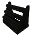 Sodynee® Velvet Triple Tier Necklace Jewelry Bangle Bracelet Organizer Holder Display Stand, Black