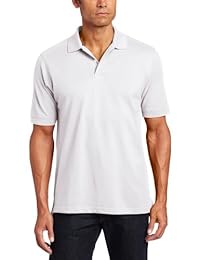 IZOD Polo de piqué de piqué de manga corta, grande y alto, para hombres