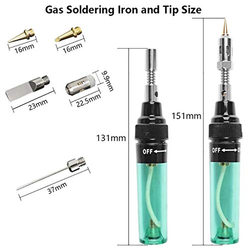 image for Dasuy Butane Soldering Iron Kit 8ml Cordless Self-Igniting Solder Stat