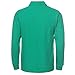 NeedBo Men's Long Sleeve Casual Solid Golf Polo Shirt,Irish Green,l