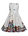 Arshiner Kids Girls Sleeveless Flower Printed Summer Party Dress