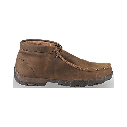 twisted x mens basket weave driving mocs