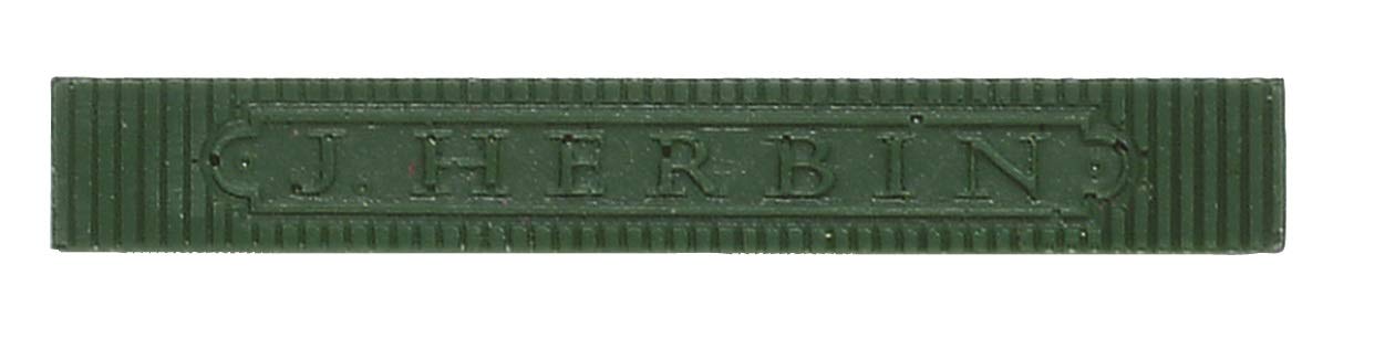 Jacques Herbin 33130T - One case of 4 sealing wax sticks - Dark Green colour - Tool for wax stamping - Manufactured in France - Creative Art Accessory