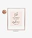 Life Isn't Perfect But Your Makeup Can Be Blush Pink Rose Gold Foil Art Print Beauty Quote Fashion Poster 5 inches x 7 inches A20