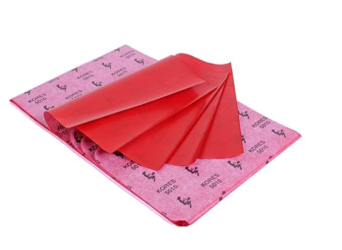 A4 Carbon Paper 100 Sheets Transfer Paper Carbon Paper for Paper, Metal, Glass, Carving, DIY Wood Burning Transfer Craft I Hand Copy A4 (210X330MM) (Red)