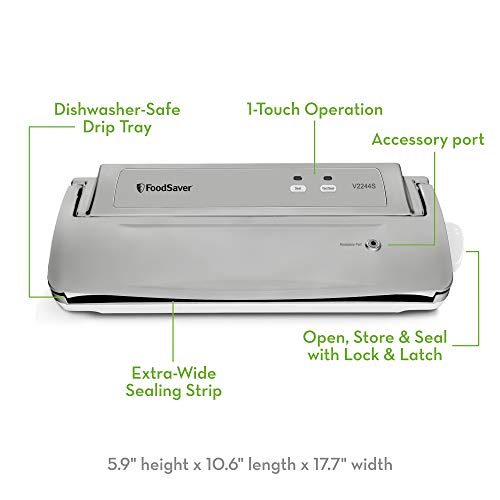 FoodSaver V2244 Vacuum Sealer Machine for Food Preservation with Bags